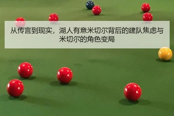 从传言到现实，湖人有意米切尔背后的建队焦虑与米切尔的角色变局